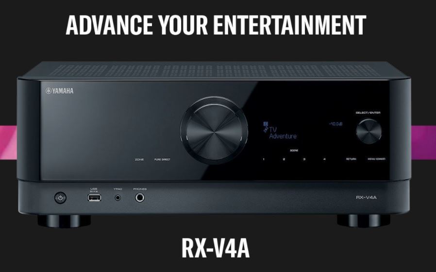 Yamaha RX-V4A 5.2-Channel AV Receiver with 8K HDMI